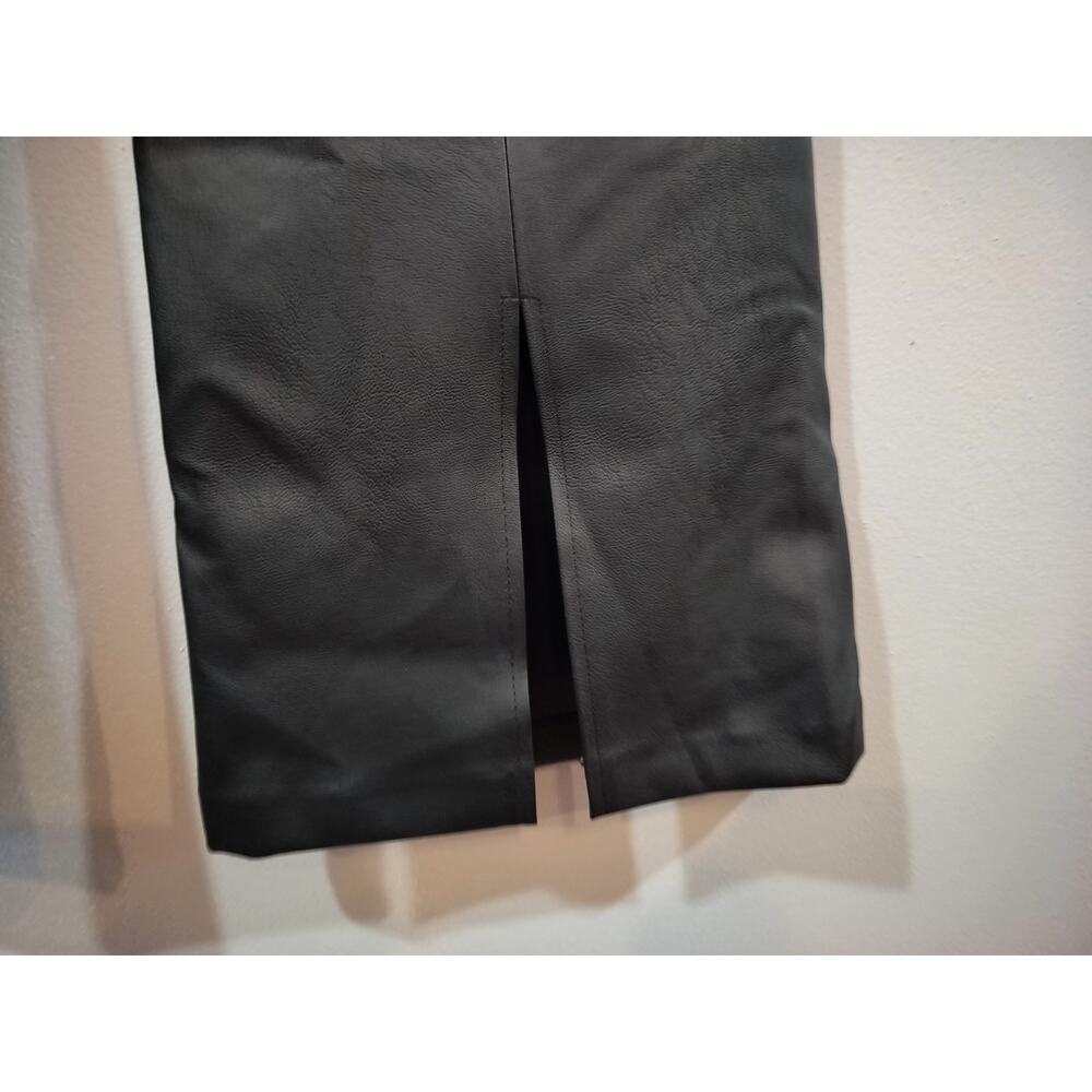 KanCan NWT High Rise Faux Leather Bootcut Pants Size 13/30 Black - Picture 3 of 9
